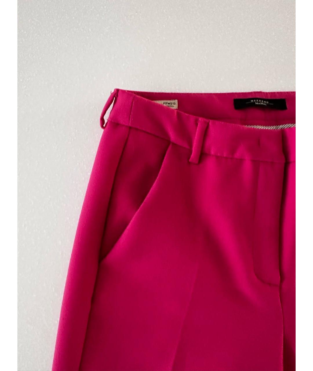 WEEKEND MAX MARA Розовые брюки узкие, фото 4