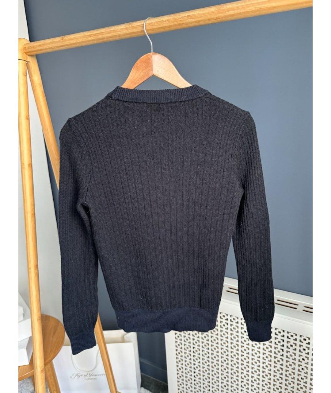 SANDRO Черный шерстяной джемпер / свитер, фото 2