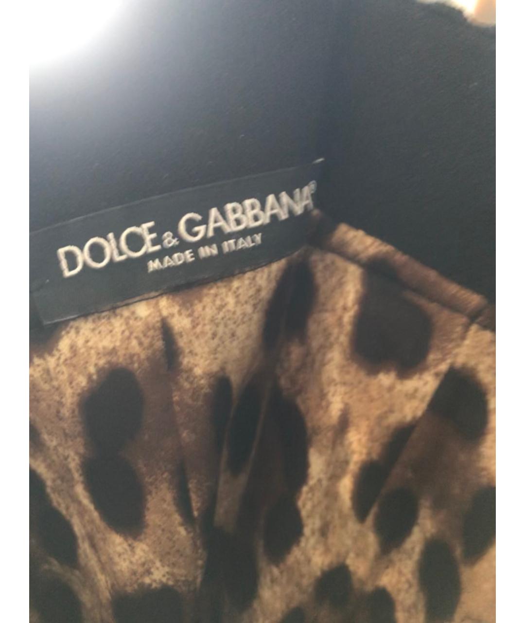 DOLCE&GABBANA Коричневая вискозная юбка миди, фото 4