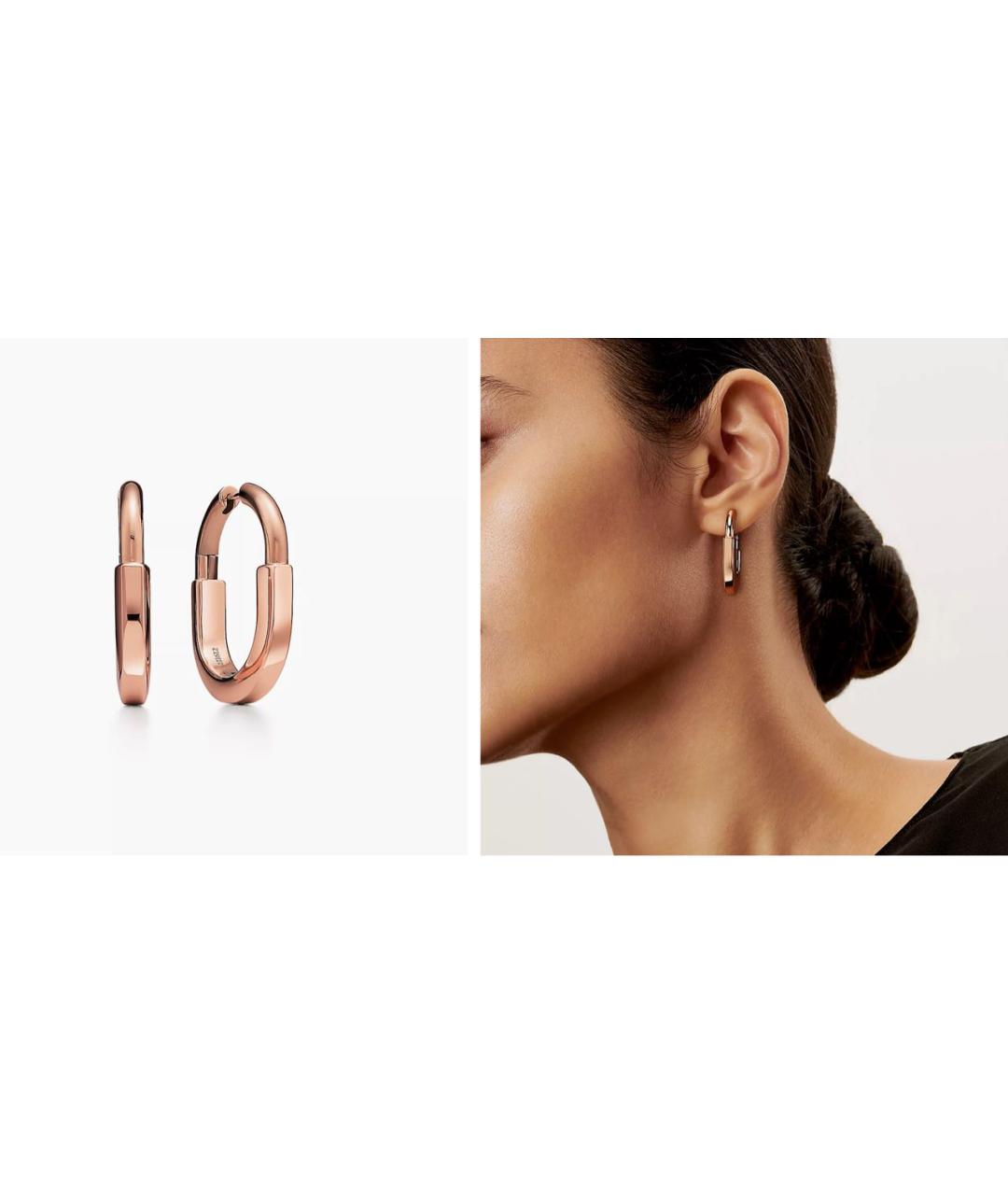TIFFANY&CO Коралловые серьги из розового золота, фото 1