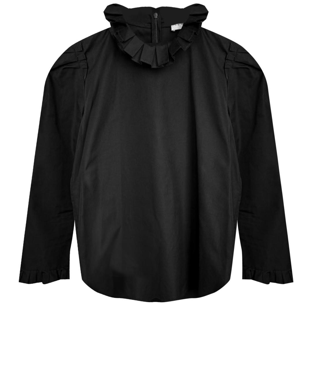 SANDRO Черная хлопковая блузы, фото 1