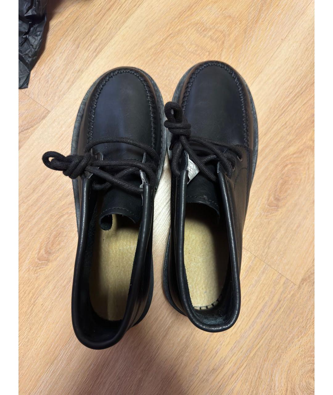 UGG AUSTRALIA Черные кожаные высокие ботинки, фото 3