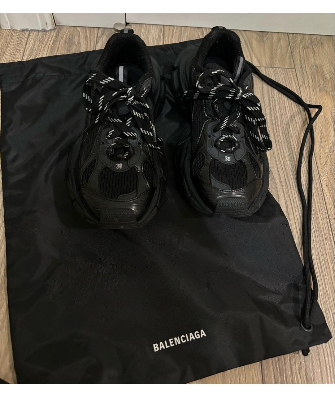 BALENCIAGA Черные кроссовки, фото 4