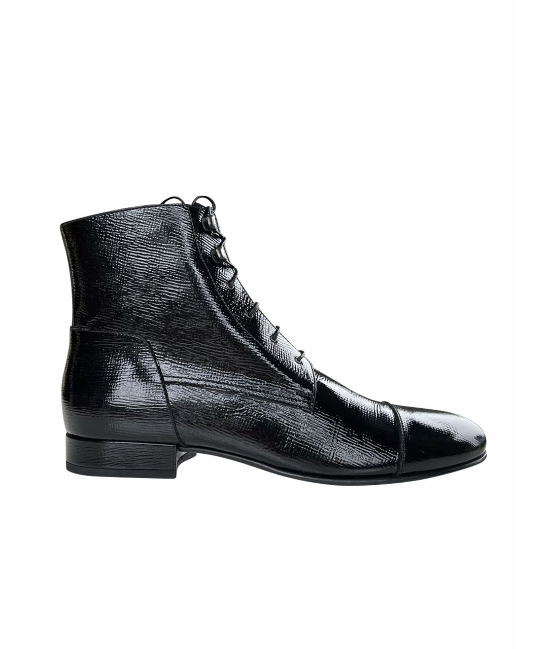 LOUIS VUITTON PRE-OWNED Черные высокие ботинки из лакированной кожи, фото 1