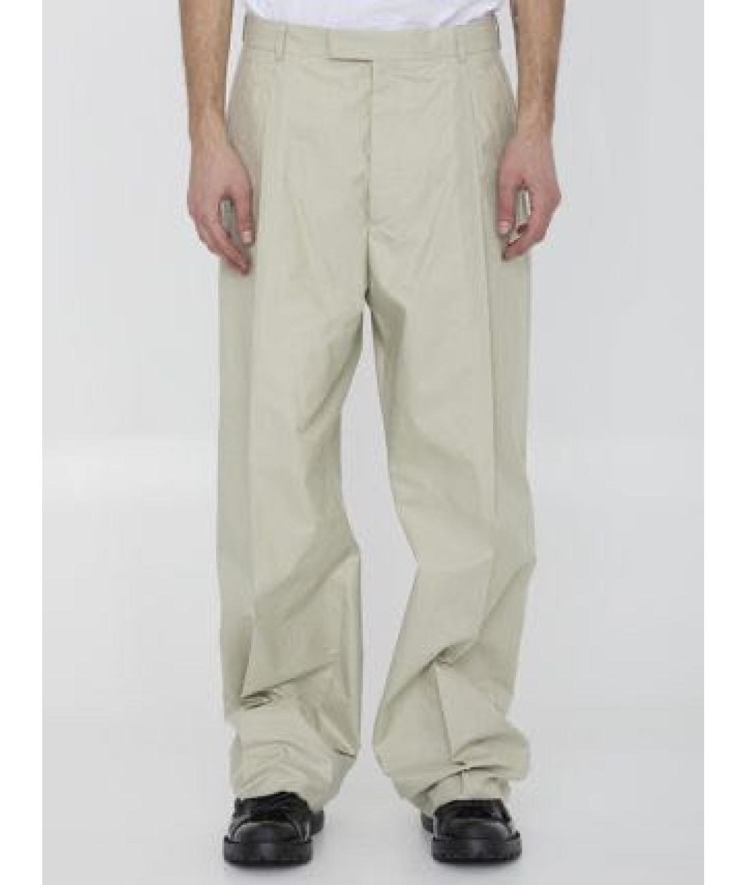 CHRISTIAN DIOR PRE-OWNED Серые синтетические классические брюки, фото 3