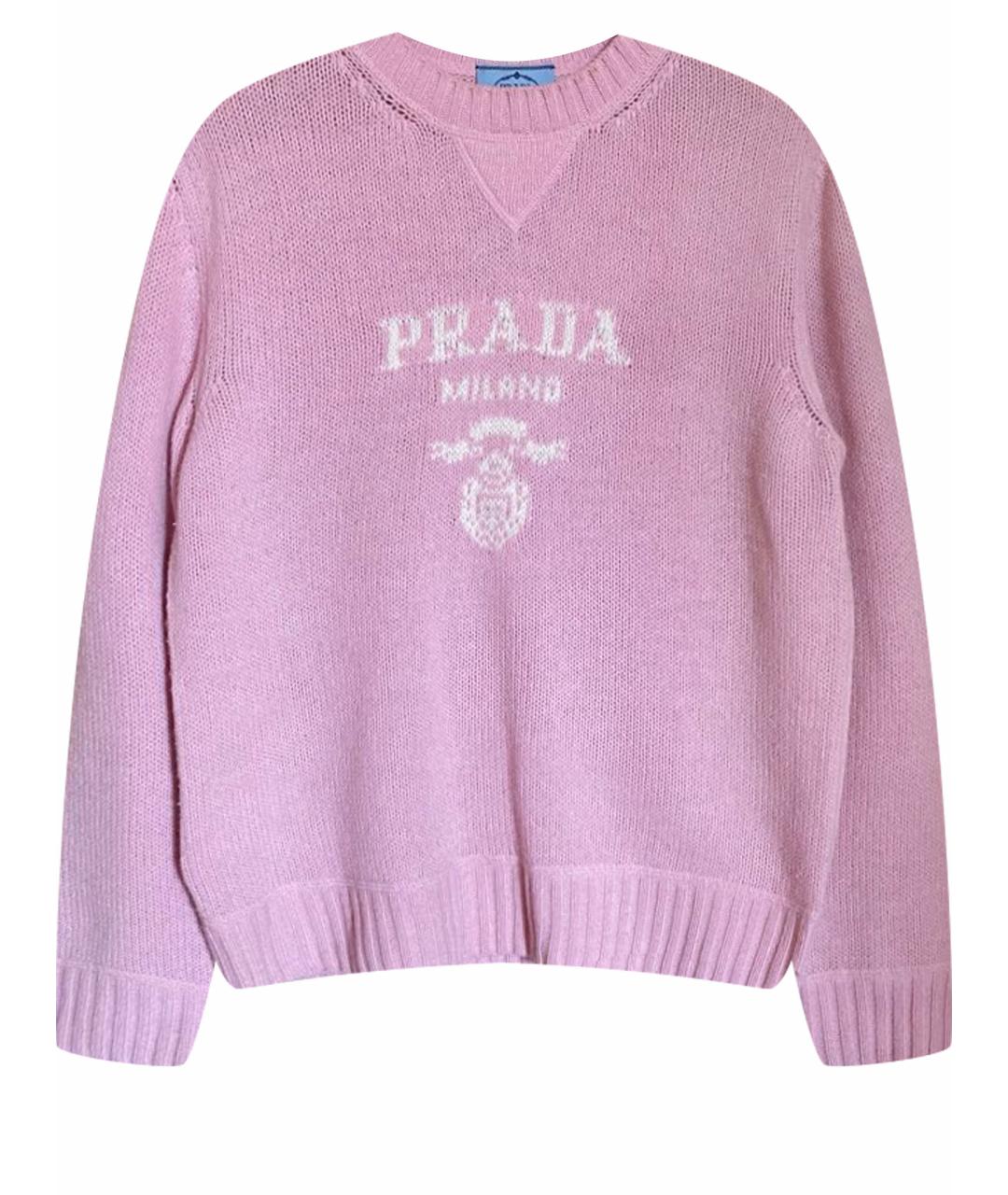 PRADA Розовый шерстяной джемпер / свитер, фото 1