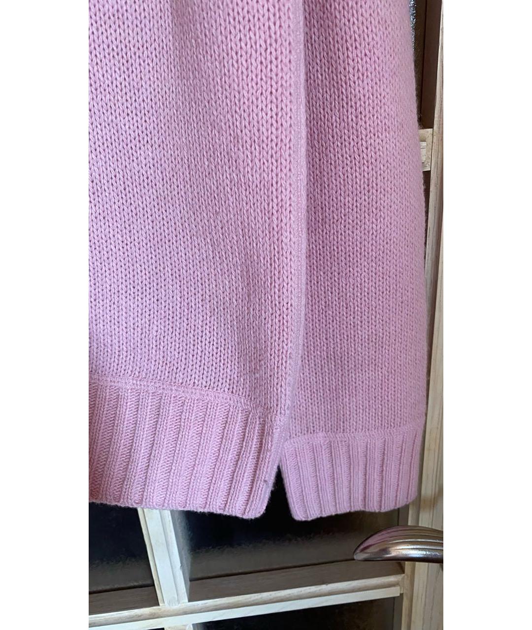 PRADA Розовый шерстяной джемпер / свитер, фото 8