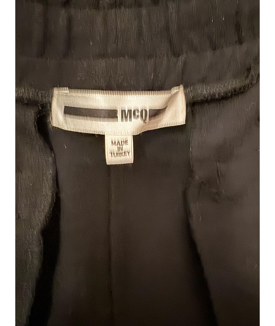 ALEXANDER MCQUEEN Черные вискозные брюки широкие, фото 3