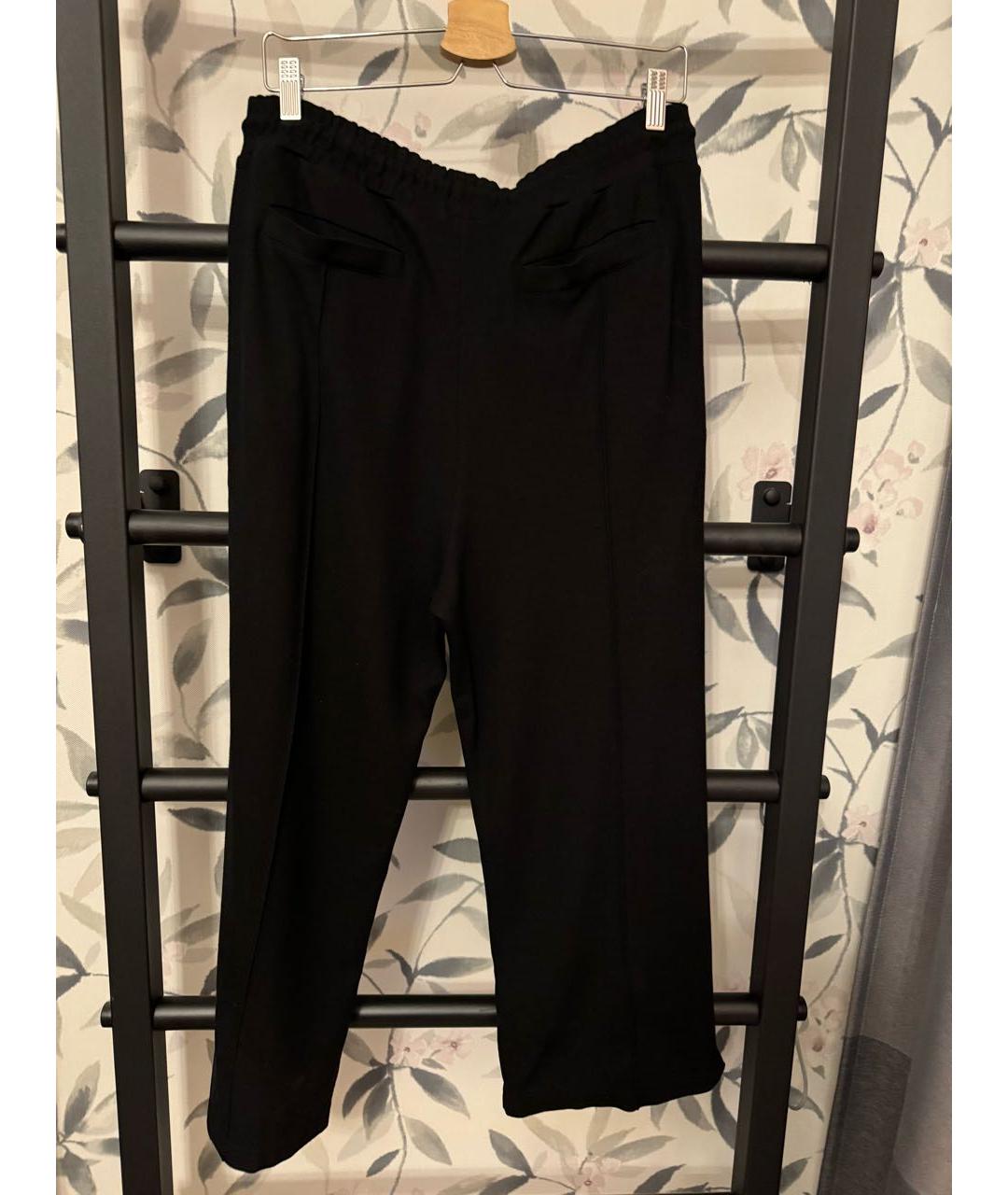 ALEXANDER MCQUEEN Черные вискозные брюки широкие, фото 2