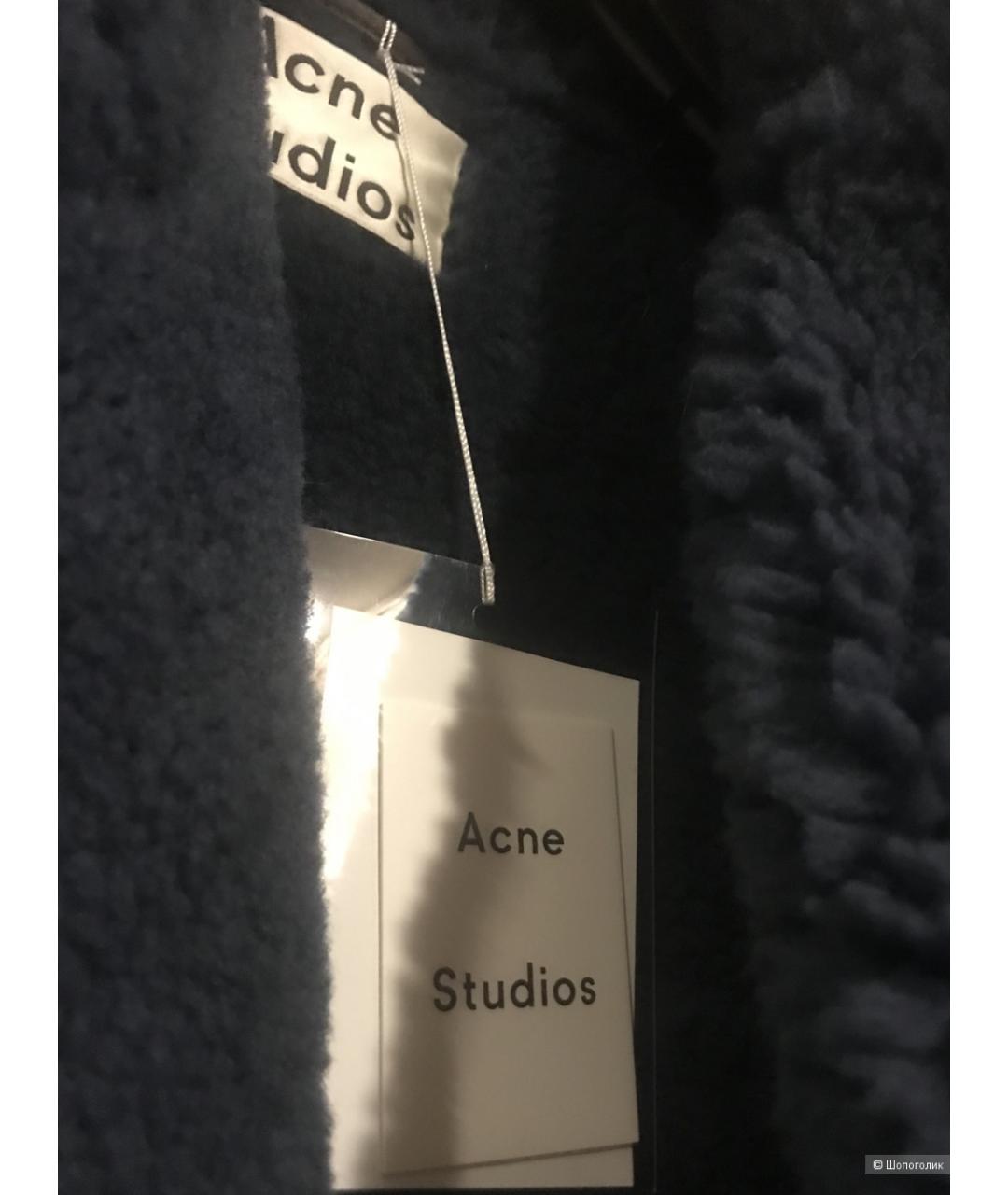 ACNE STUDIOS Коричневая кожаная дубленка, фото 4