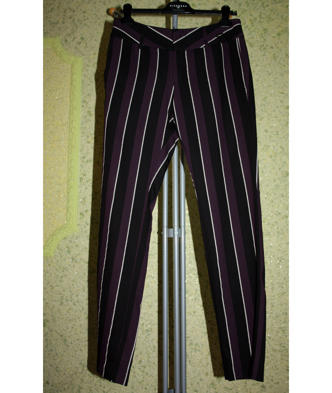 JOHN RICHMOND Мульти шерстяные классические брюки, фото 5