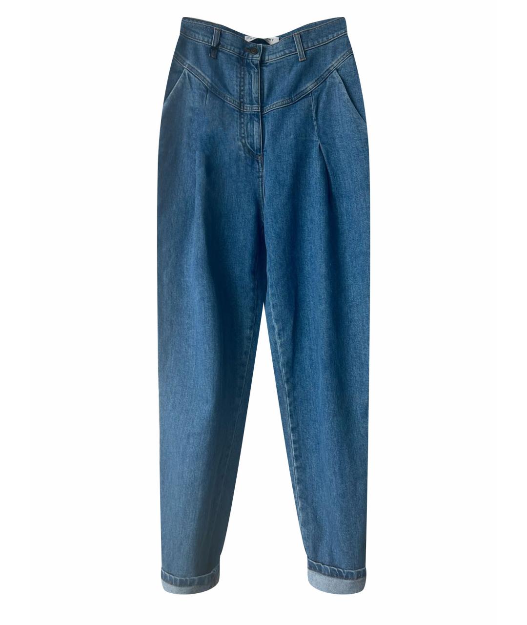 PHILOSOPHY DI LORENZO SERAFINI Горчичные хлопковые джинсы слим, фото 1