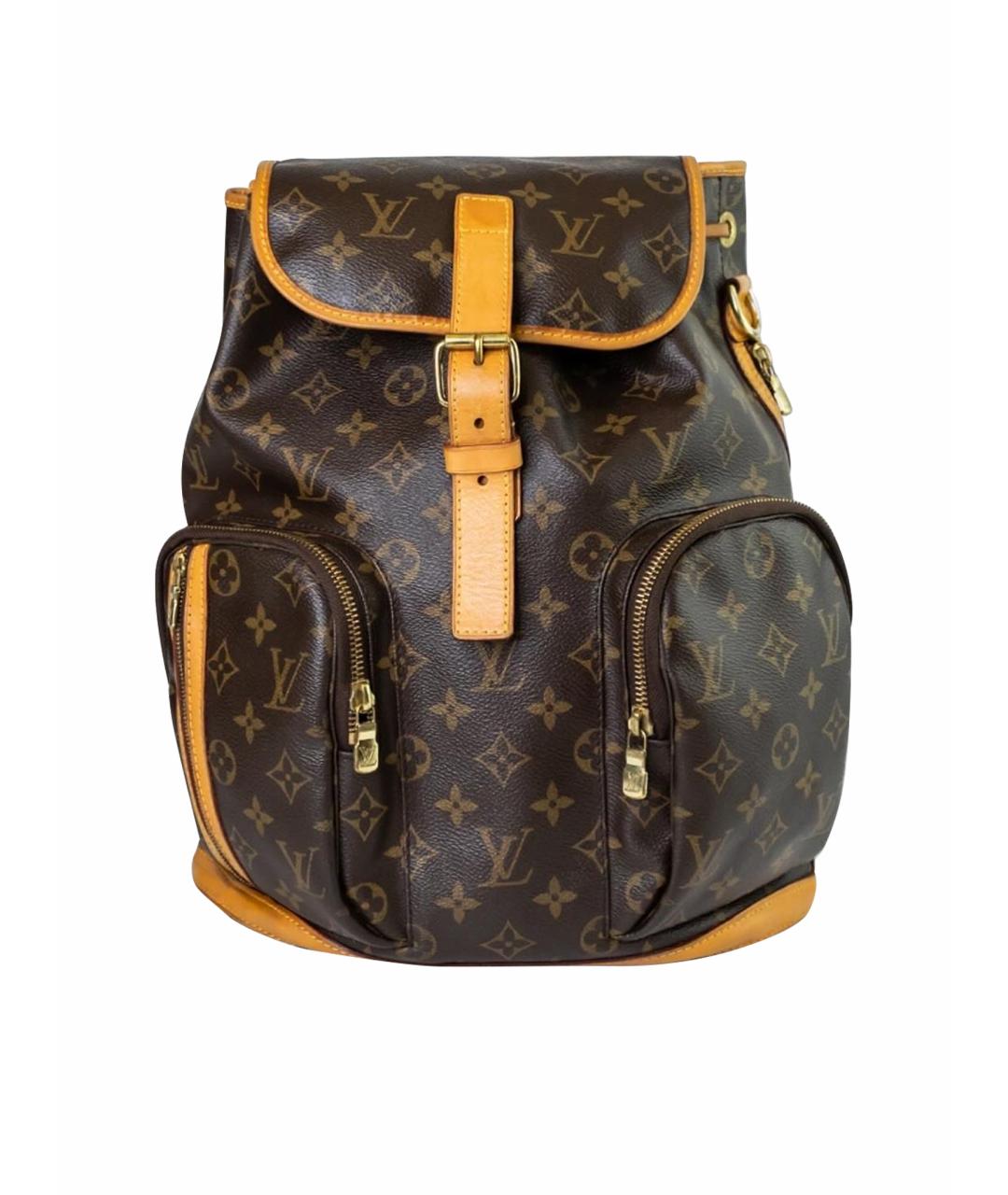 LOUIS VUITTON PRE-OWNED Коричневый кожаный рюкзак, фото 1