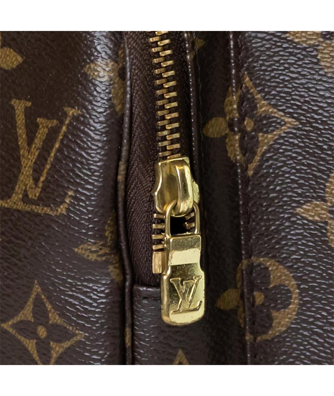 LOUIS VUITTON PRE-OWNED Коричневый кожаный рюкзак, фото 3