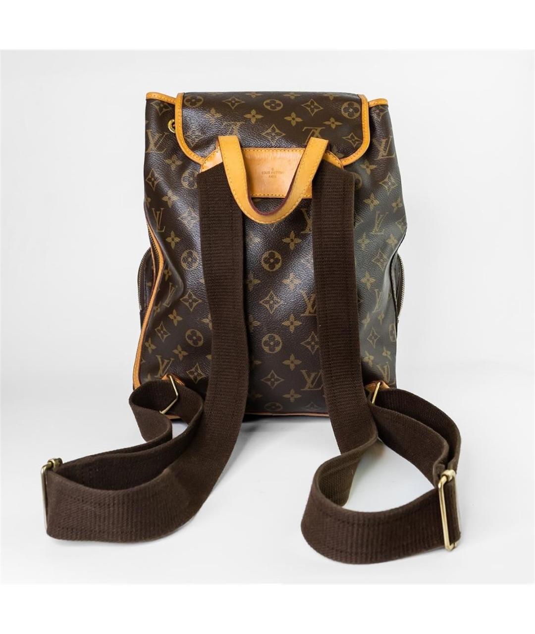 LOUIS VUITTON PRE-OWNED Коричневый кожаный рюкзак, фото 4