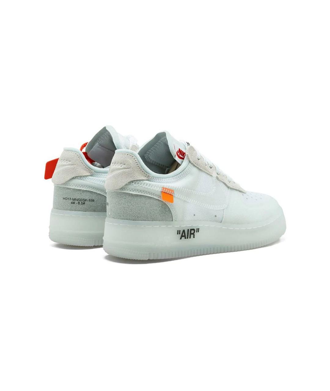 NIKE X OFF-WHITE Белые текстильные низкие кроссовки / кеды, фото 2