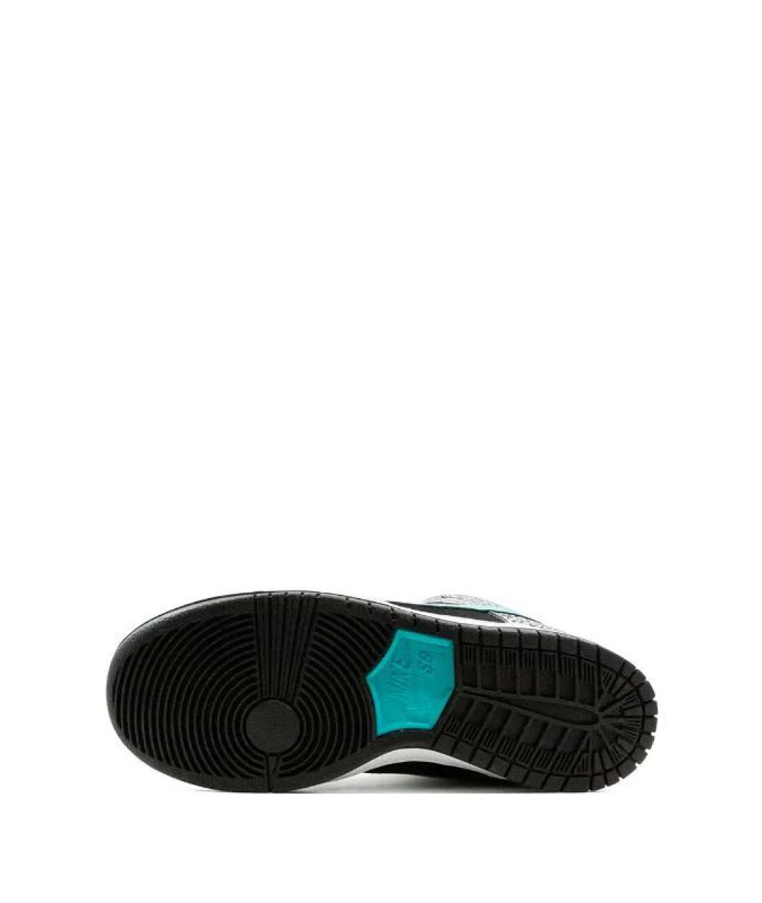 NIKE Бирюзовые кроссовки из искусственной кожи, фото 4