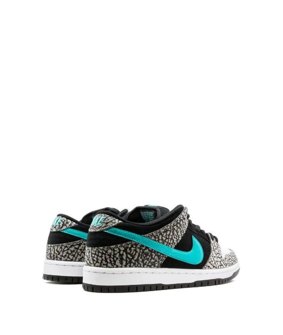 NIKE Бирюзовые кроссовки из искусственной кожи, фото 3