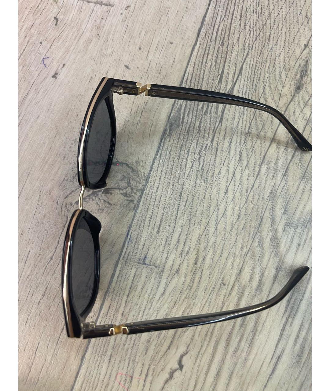 NINA RICCI Черные пластиковые солнцезащитные очки, фото 3