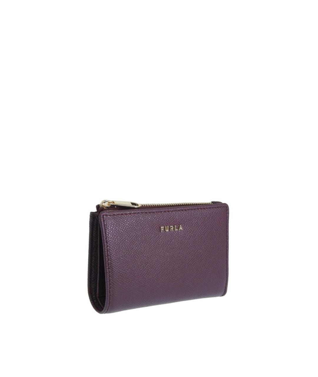 FURLA Фиолетовый кожаный кошелек, фото 2