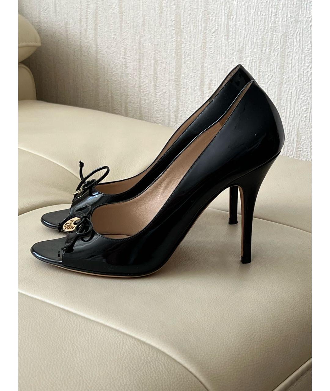 FENDI Черные туфли из лакированной кожи, фото 9