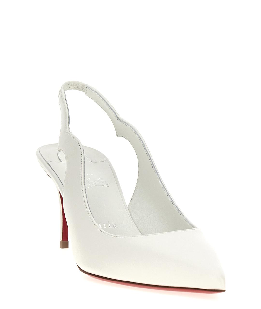 CHRISTIAN LOUBOUTIN Белые кожаные туфли, фото 2