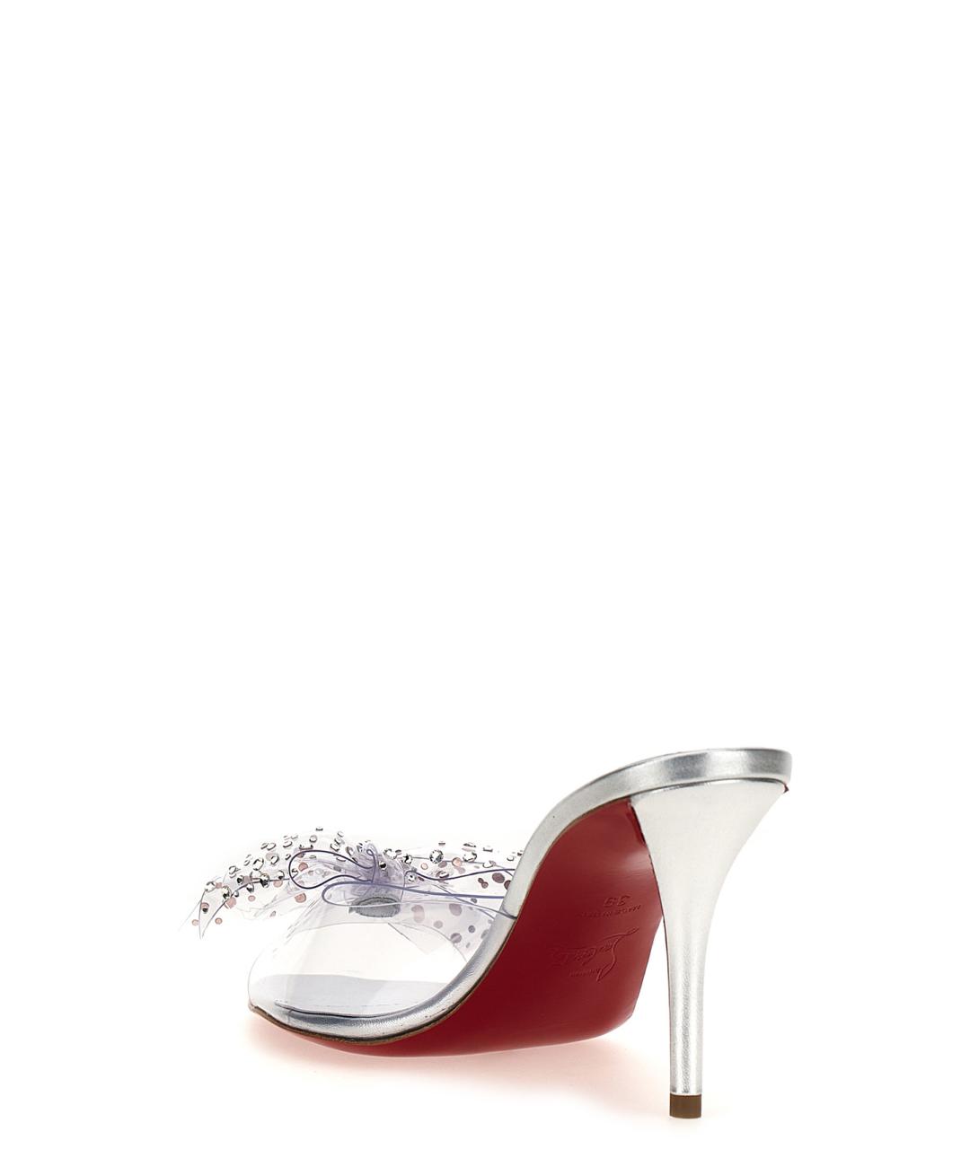 CHRISTIAN LOUBOUTIN Серебряные мюли, фото 3