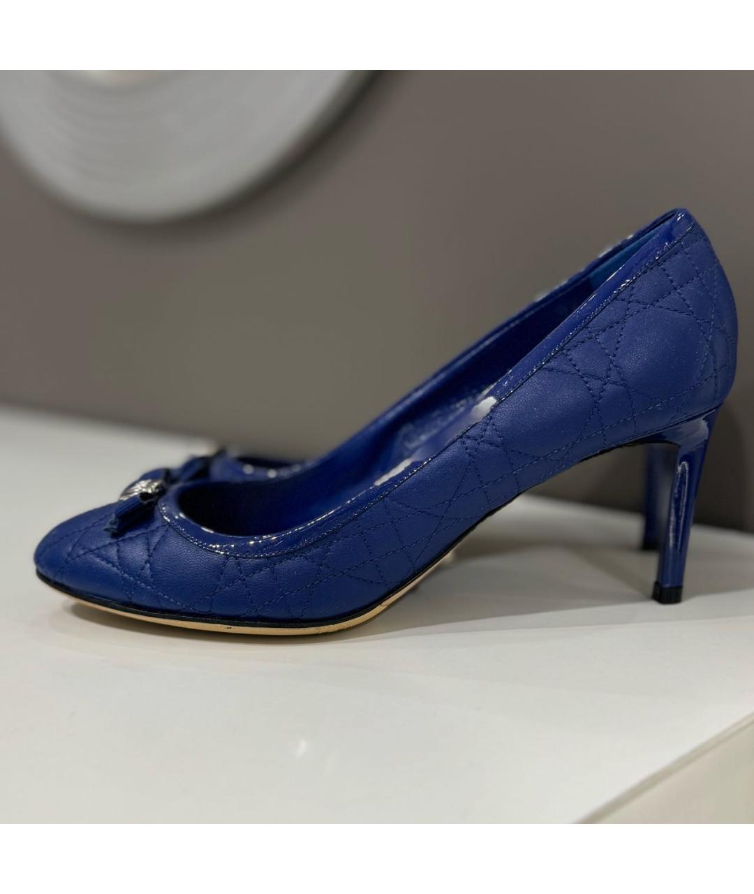 CHRISTIAN DIOR PRE-OWNED Синие кожаные туфли, фото 2