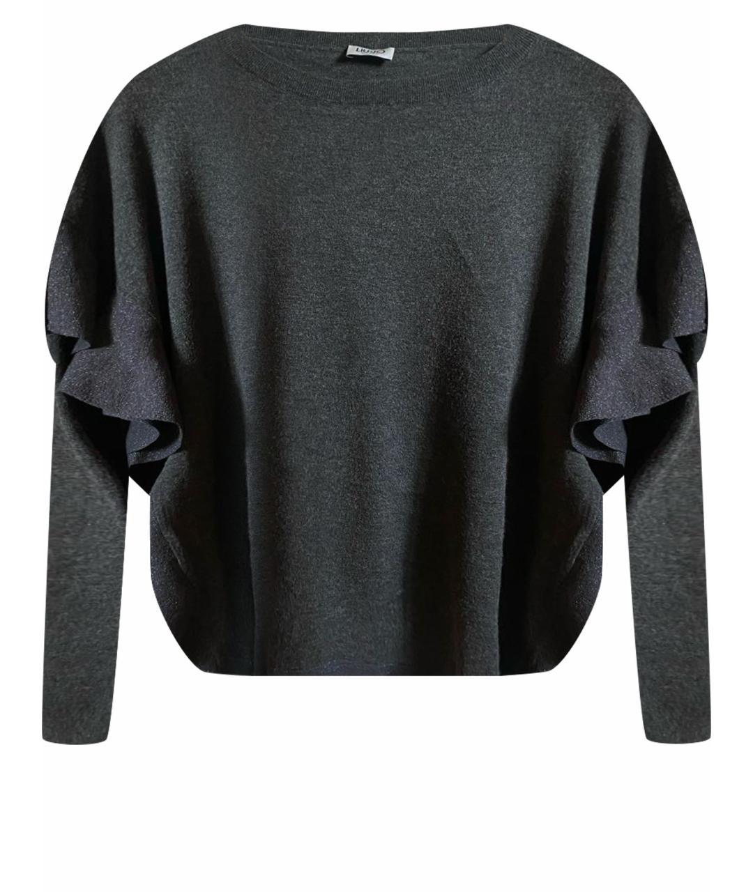 LIU JO Серый вискозный джемпер / свитер, фото 1