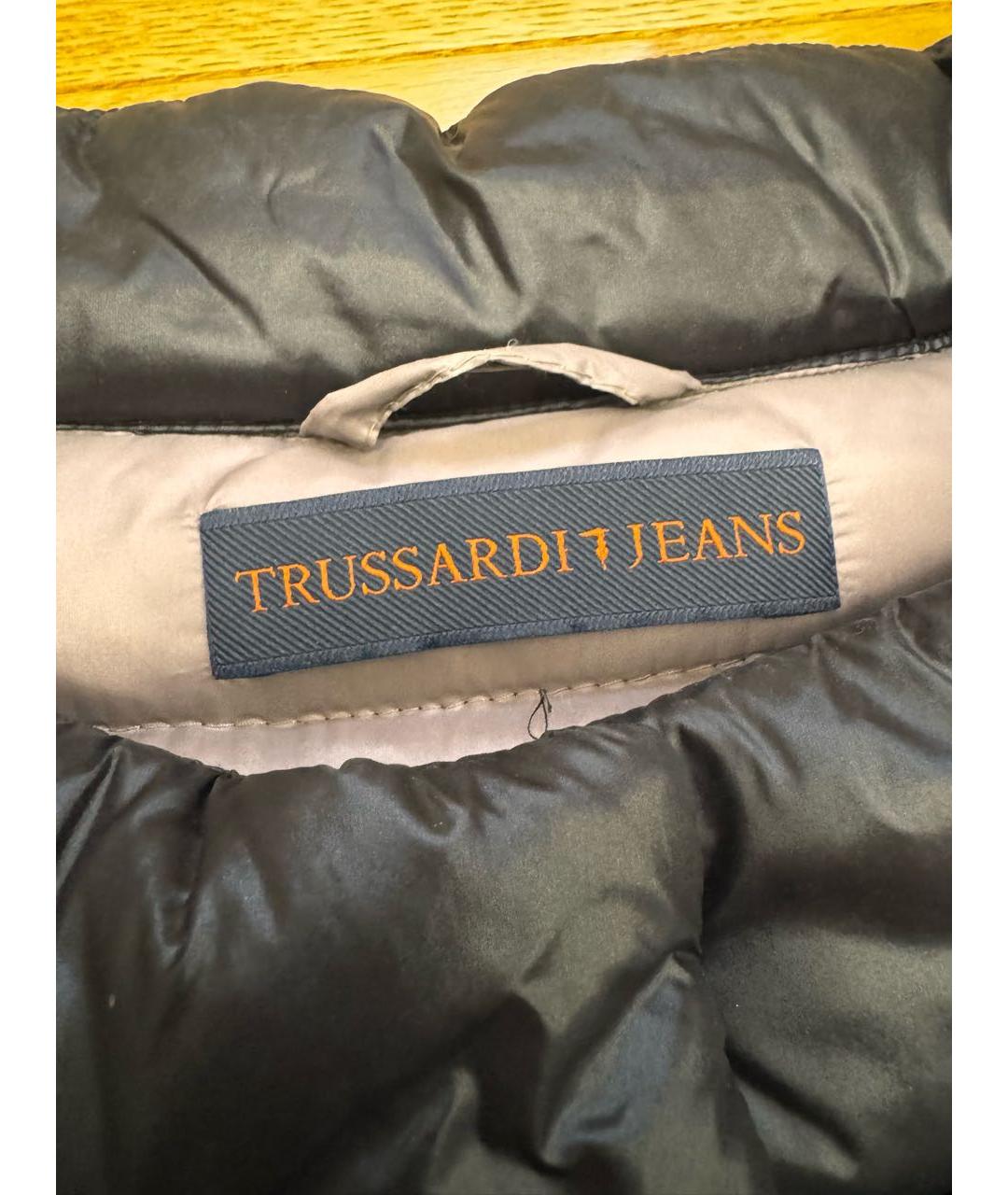 TRUSSARDI JEANS Черная полиамидовая куртка, фото 3