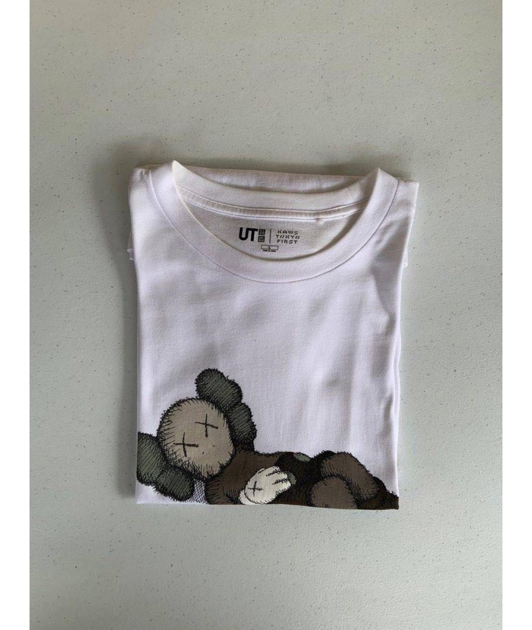 KAWS Белая хлопковая футболка, фото 2