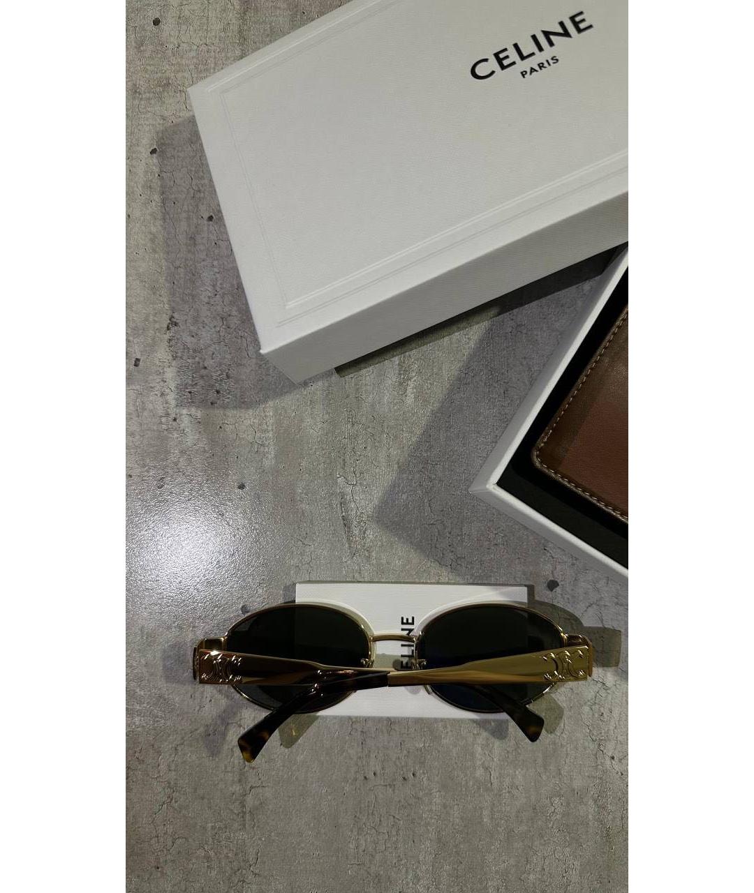 CELINE PRE-OWNED Металлические солнцезащитные очки, фото 3