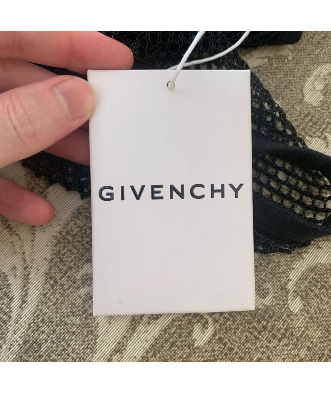 GIVENCHY Черная синтетическая майка, фото 7