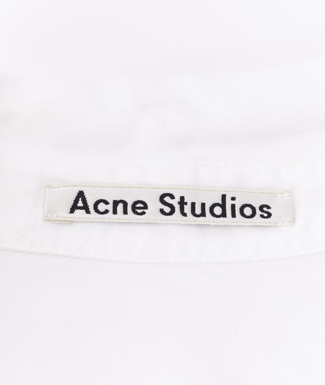 ACNE STUDIOS Белая хлопковая рубашка, фото 5