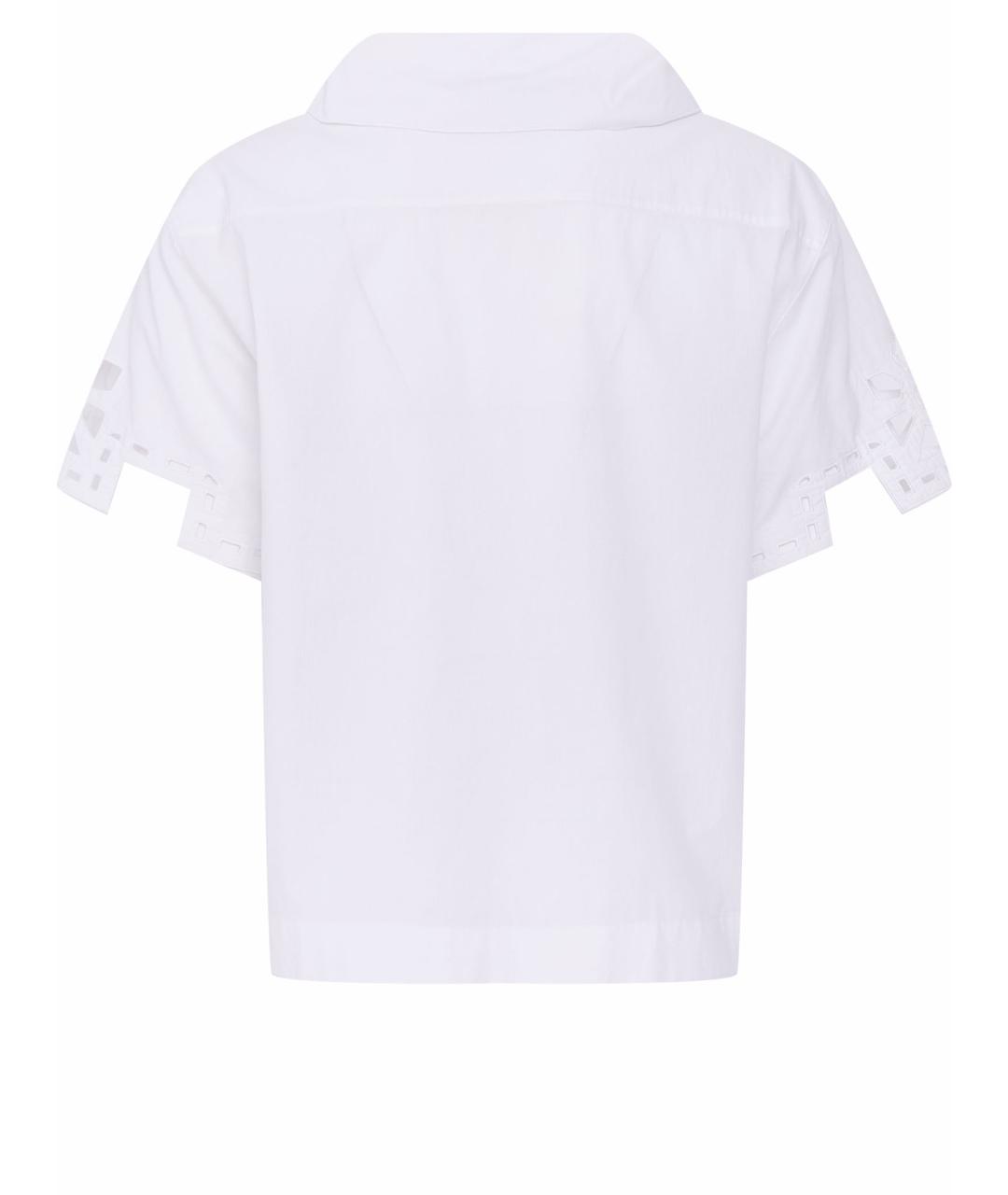 FENDI Белая хлопковая блузы, фото 8