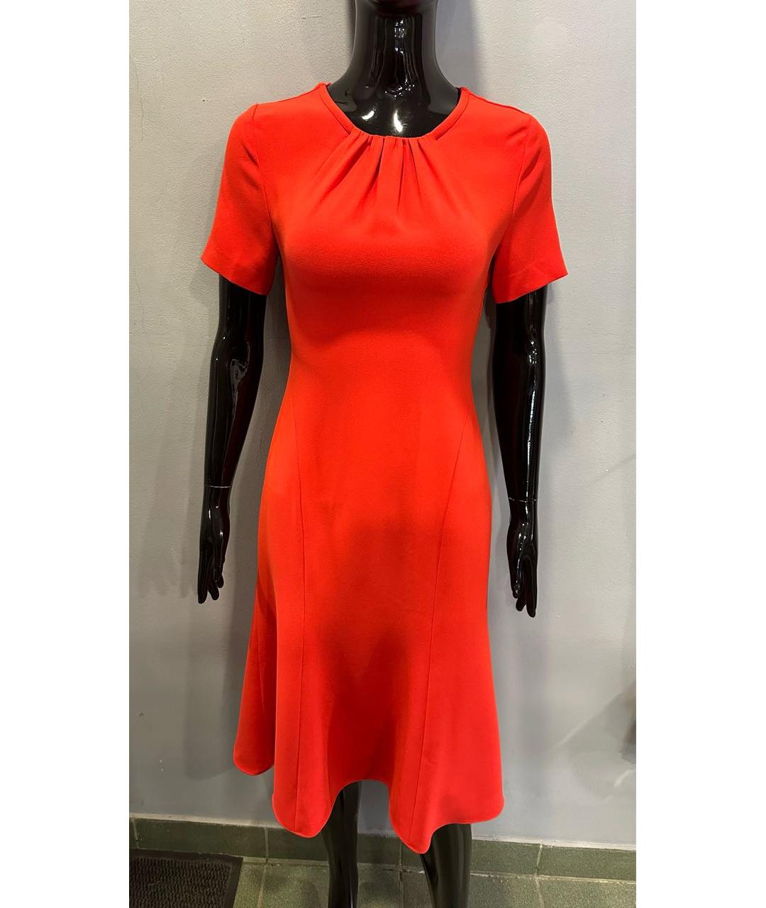 DIANE VON FURSTENBERG Оранжевое полиэстеровое повседневное платье, фото 7