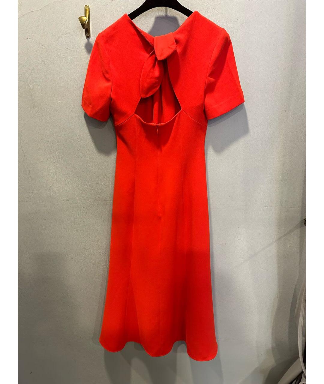 DIANE VON FURSTENBERG Оранжевое полиэстеровое повседневное платье, фото 2