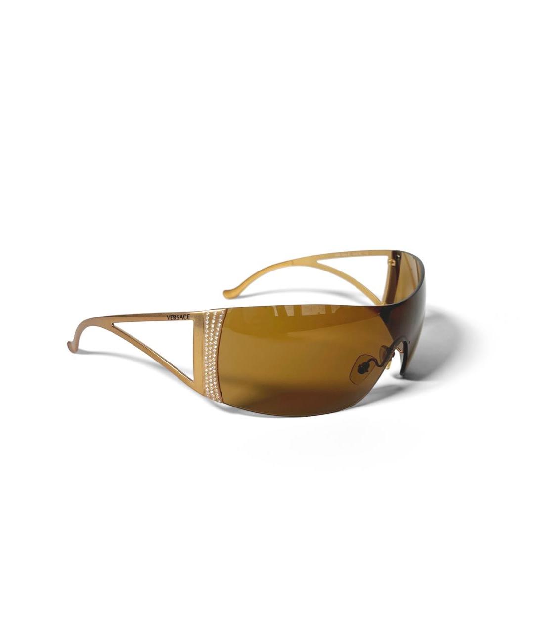 VERSACE Коричневые солнцезащитные очки, фото 2