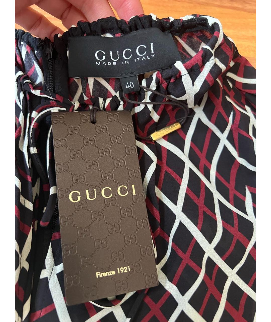 GUCCI Шелковое коктейльное платье, фото 3