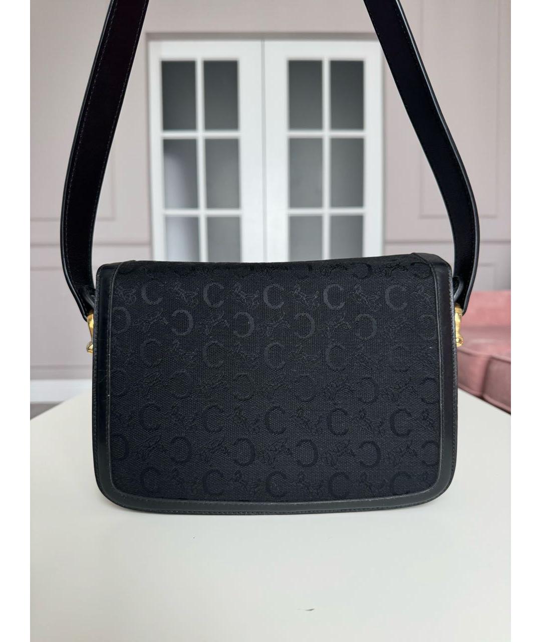 CELINE PRE-OWNED Черная жаккардовая сумка через плечо, фото 3