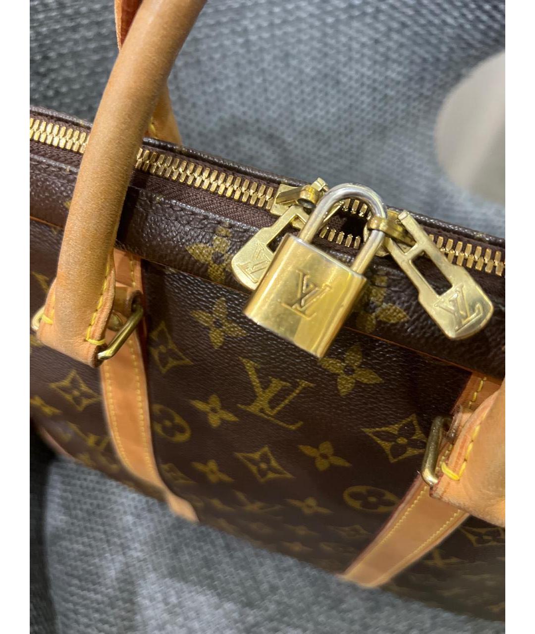 LOUIS VUITTON PRE-OWNED Коричневый кожаный портфель, фото 2