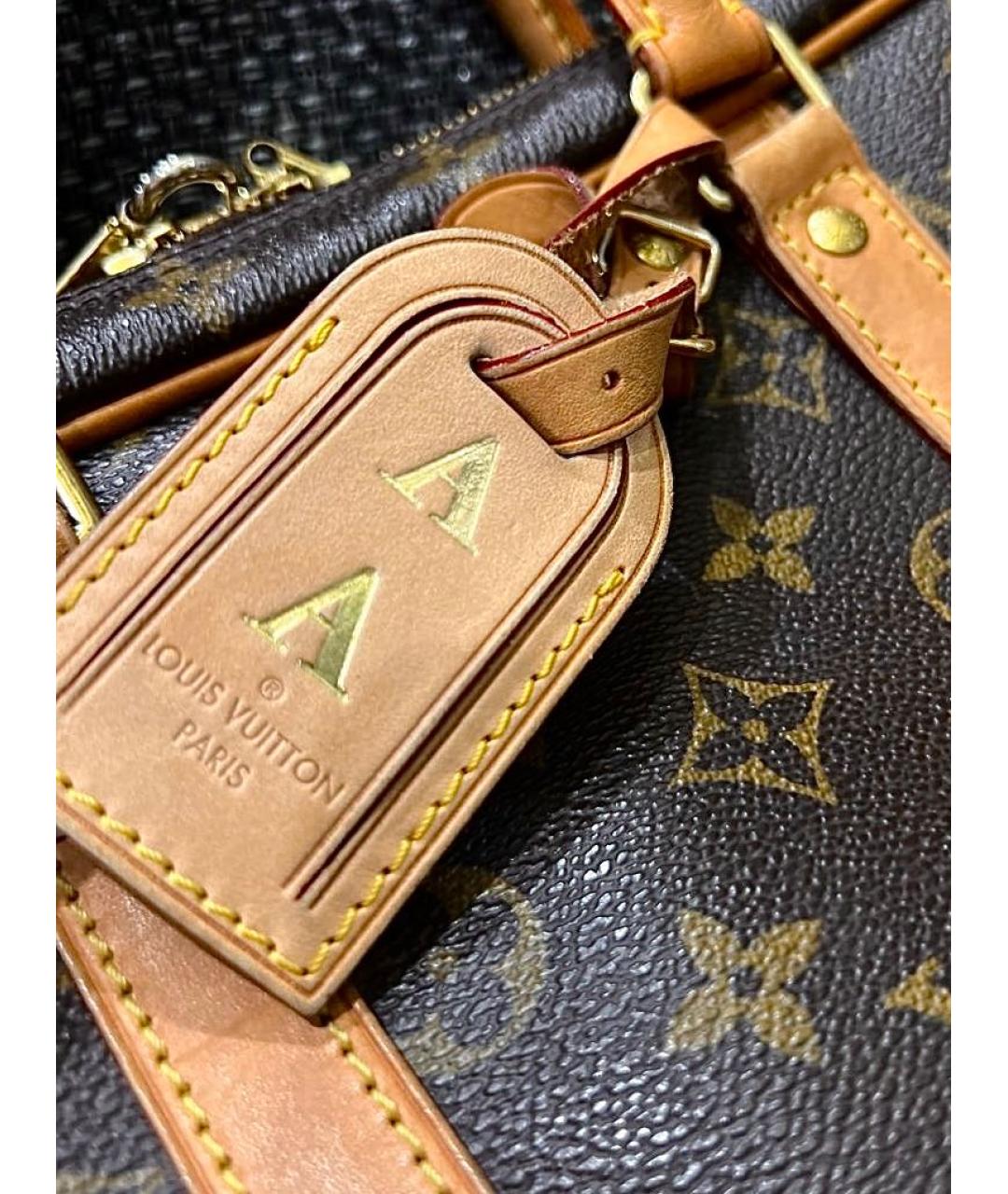 LOUIS VUITTON PRE-OWNED Коричневый кожаный портфель, фото 7