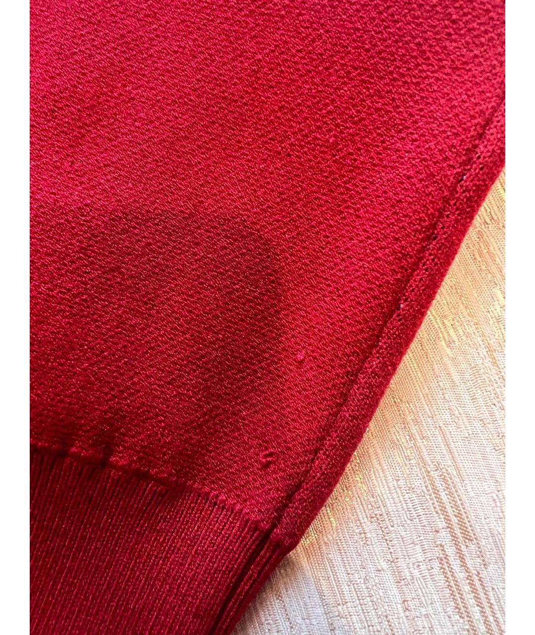 RED VALENTINO Красный полиэстеровый джемпер / свитер, фото 5