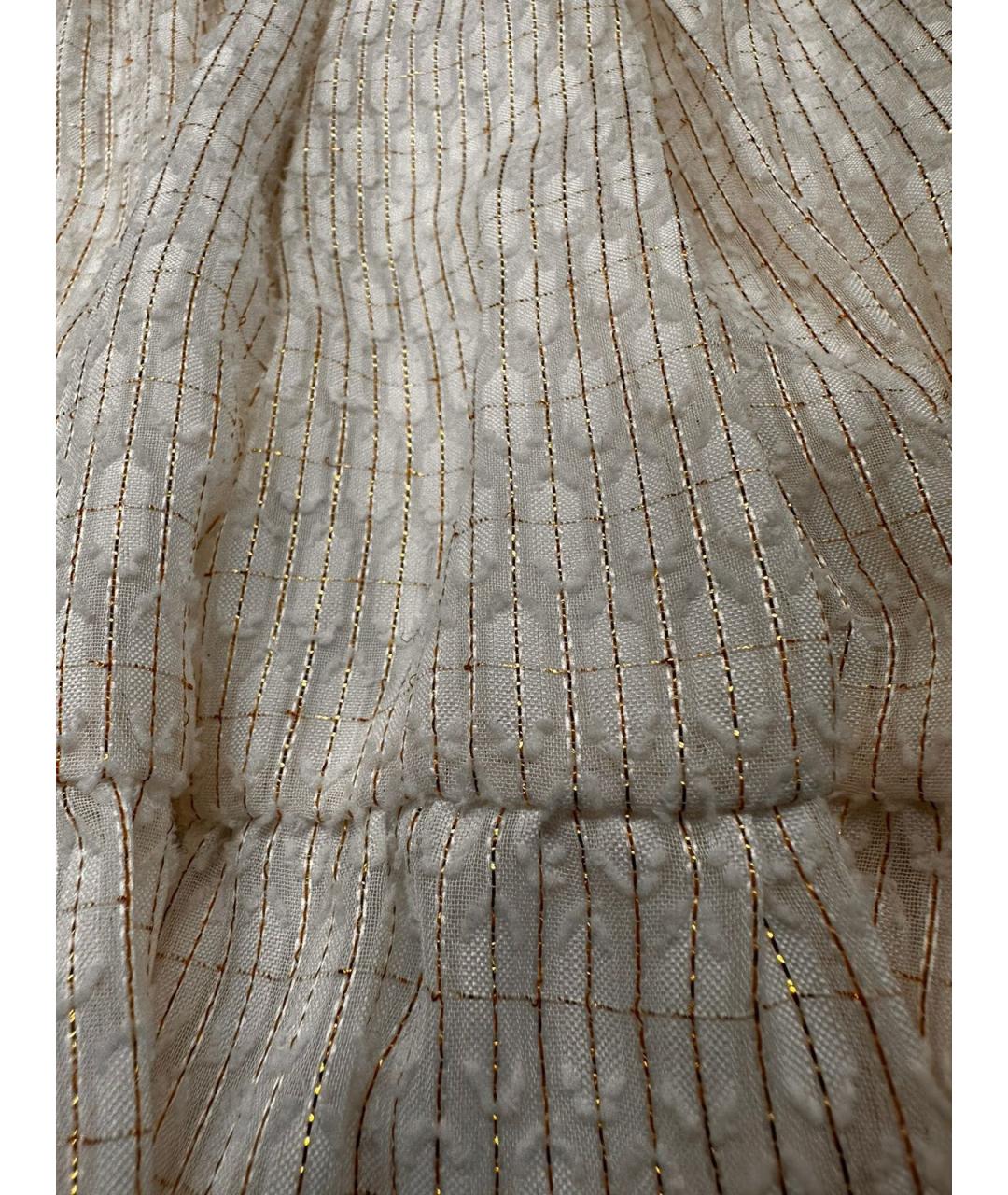 CALVIN KLEIN Белое полиэстеровое коктейльное платье, фото 5