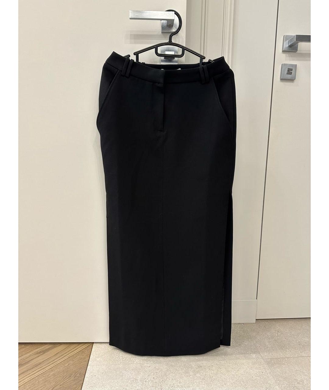 SHONA JOY Черная вискозная юбка макси, фото 5