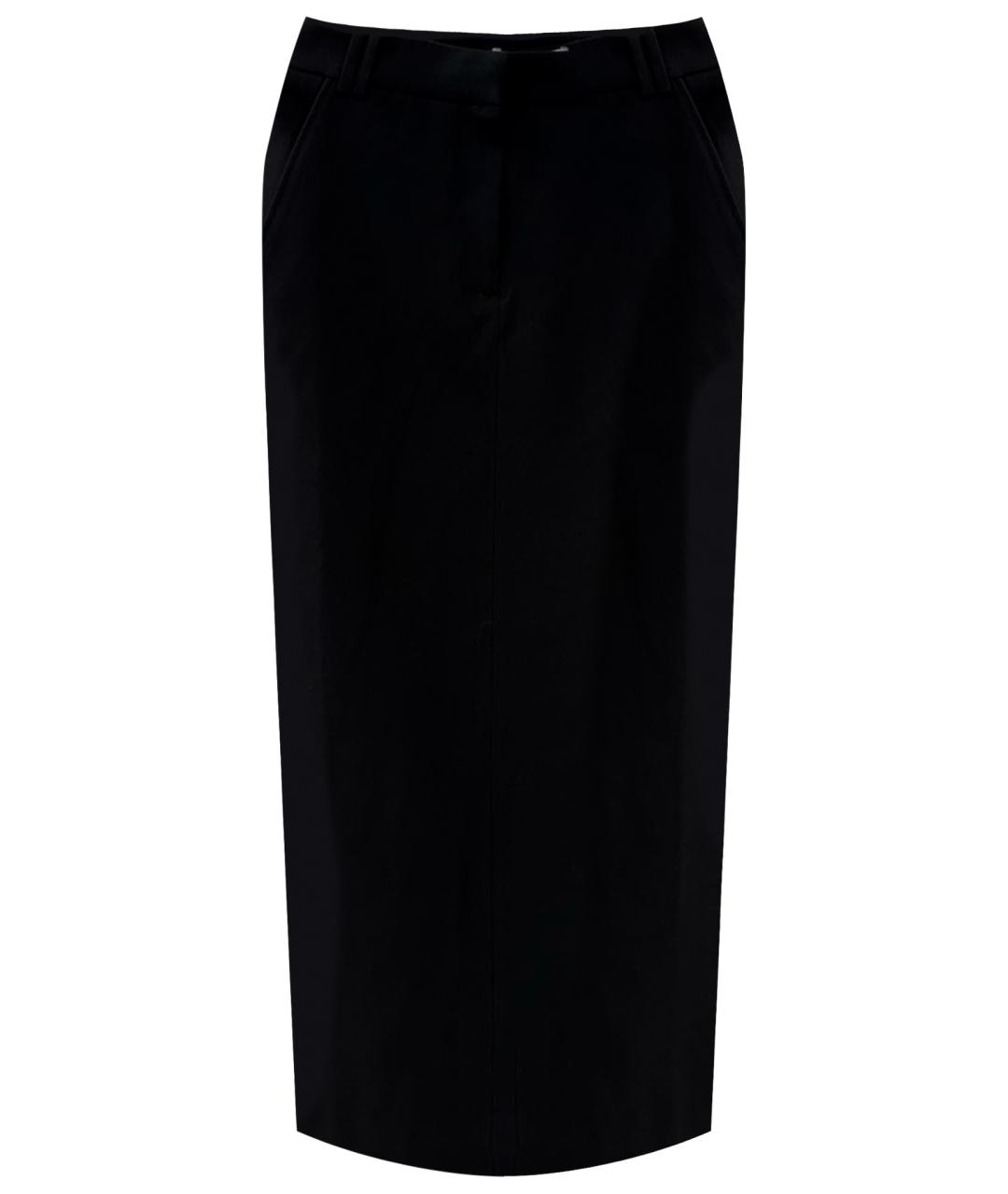 SHONA JOY Черная вискозная юбка макси, фото 1