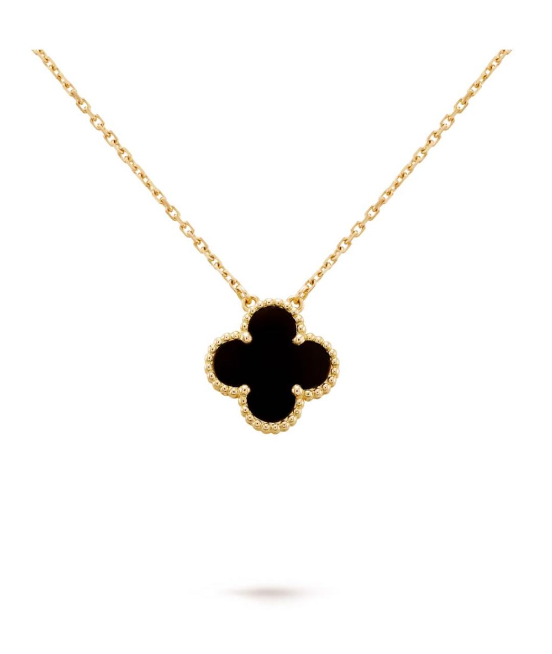 VAN CLEEF & ARPELS Черная подвеска из желтого золота, фото 4