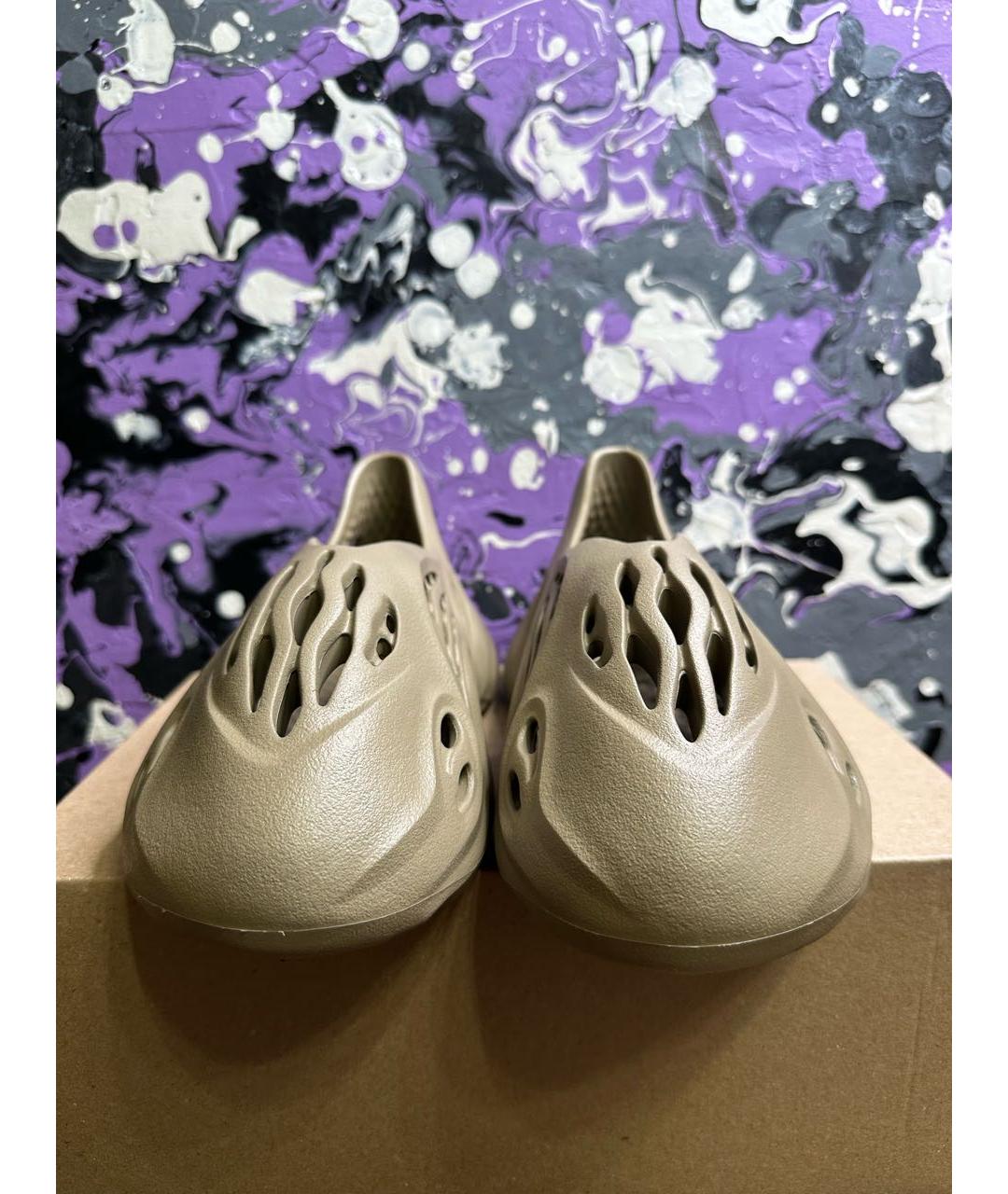 ADIDAS YEEZY Бежевые шлепанцы, фото 3