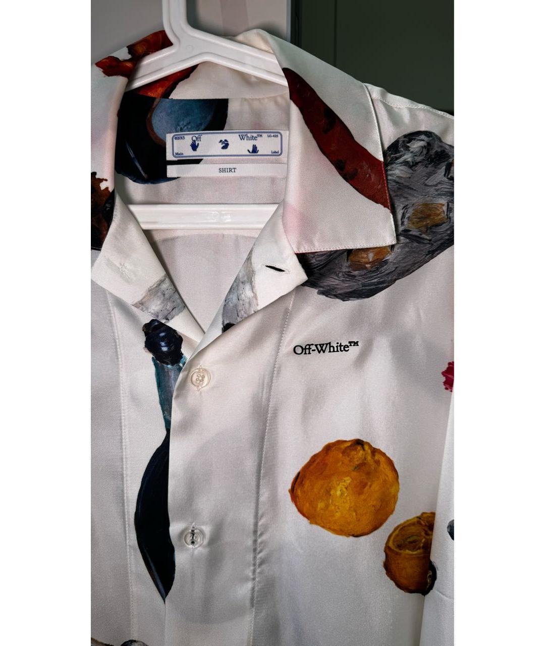 OFF-WHITE Мульти шелковая кэжуал рубашка, фото 3