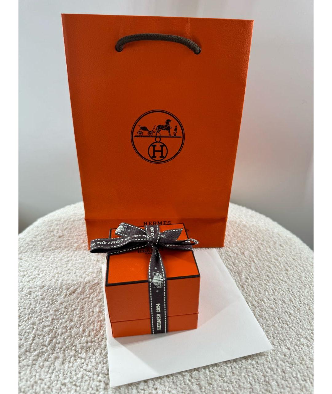 HERMES PRE-OWNED Серебряное серебряное кольцо, фото 7